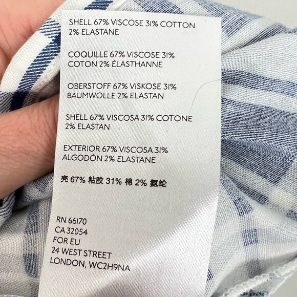 UO Lani Strappy Back Bodycon Mini Dress Blue Plaid sz L Spring Summer - Picture 9 of 10